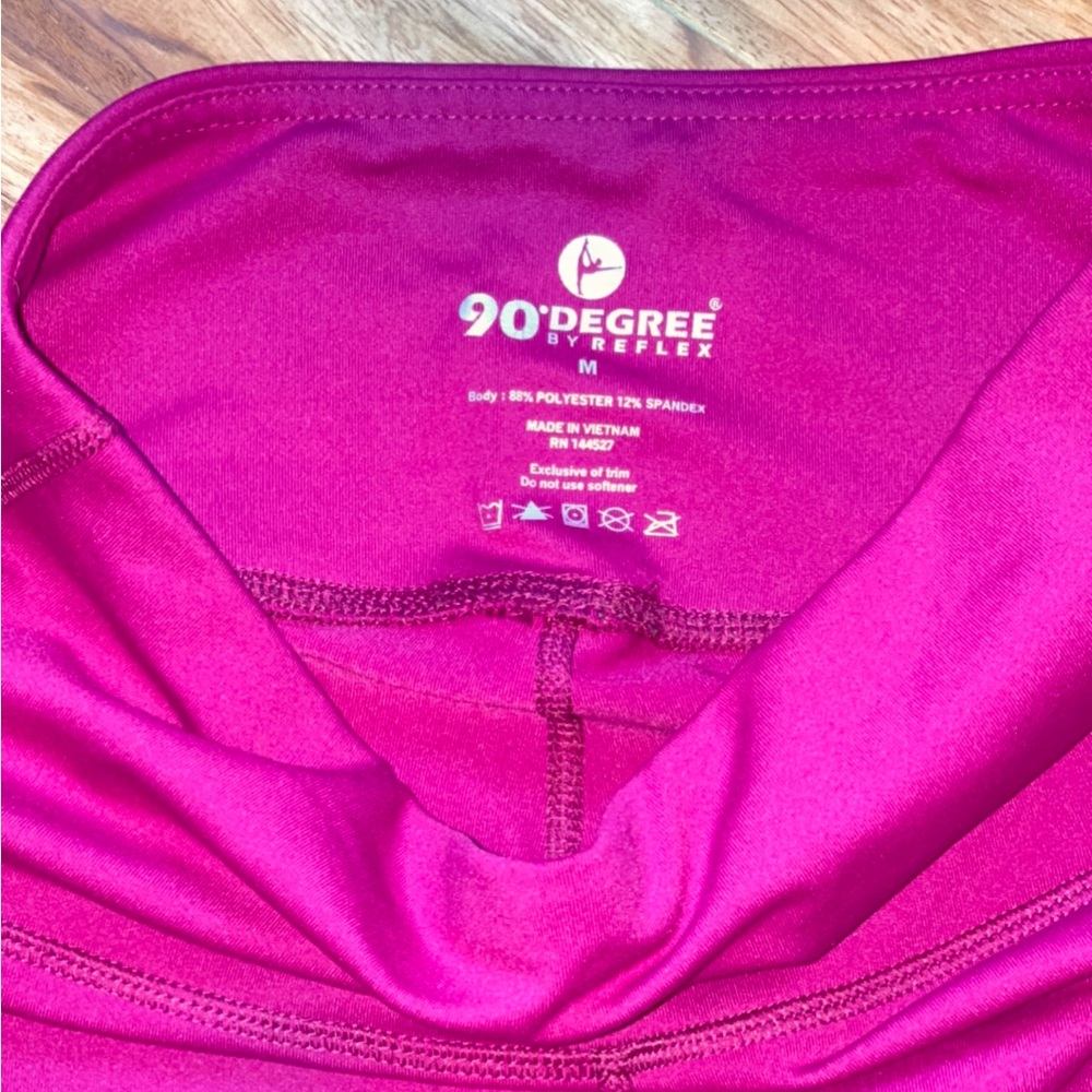 90 Degree by Reflex Plum Cropped‎ Leggings